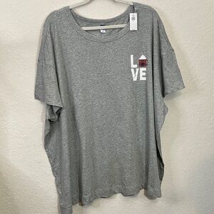 Old Navy Gray “Love” Graphic Women's Top